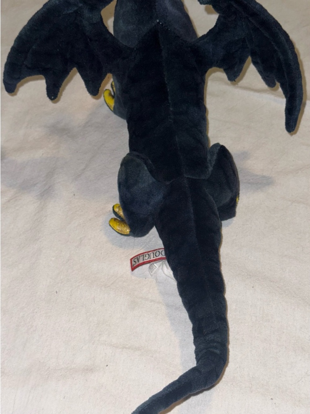 Douglas Aragon Navy Dragon Large Plush Stuffed Animal - Picture 8 of 9